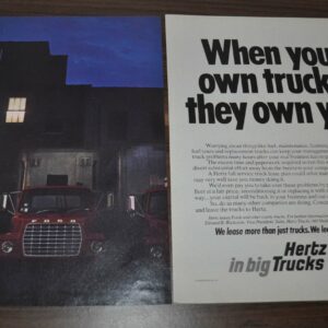 1976 Hertz Detroit Diesel Ford Kim Hotstart Truck Ad