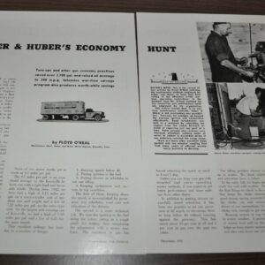 1942 Huber & Huber Motor Express Clawson Snap-on Tool Schult Trailer Truck Ad