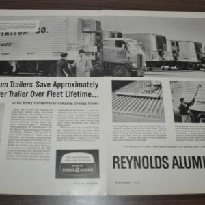 1958 Emery Transportation Reynolds International Motor Wheel Stewart-Wa Truck Ad