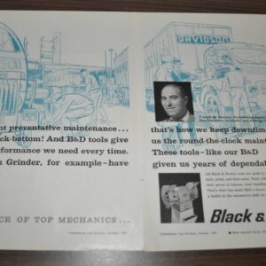 1960 Davidson Transfer & Storage White 3000 Black & Decker Oronite Truck Ad