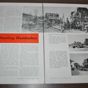 1948 Heavy Hauling Headaches Autocar Locomotive Montreal Ontario Body Truck Ad