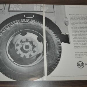 1961 Consolidated Freightways White Freightliner USS Steel Clayton Truck Ad