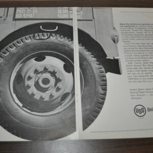 1961 Consolidated Freightways White Freightliner USS John Wood Fuller Truck Ad