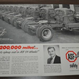 1959 Continental Transportation Lines ASF 5th Wheels White Eaton Truck Ad