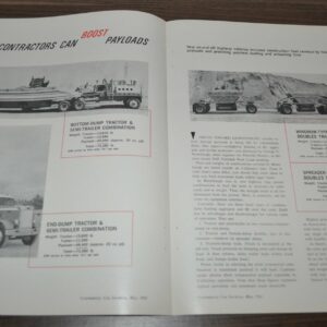 1963 Dump Peterbilt Cook Freightliner Boost Payloads Mack B Dietz Truck Ad