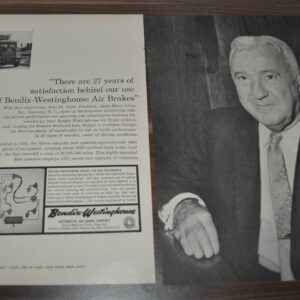 1962 Akers Motor Lines Mack Bendix Hylene Truck Ad