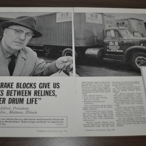 1960 A&B Transfer International Bendix Waukesha Engine Sealed Power Truck Ad