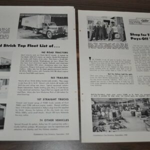 1959 Adley Express Terminal Fleet Tractor Trailer Article Truck Ad