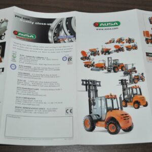 Ausa Model Range Dumper Forklift Loader Mixer Vehicles Truck Brochure Prospekt