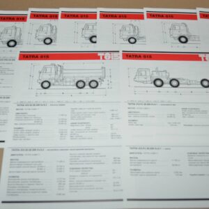 Tatra 815 Truck Brochure Prospekt Specification Catalog Lot