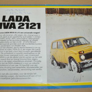 1978 Lada VAZ 2121 Niva 4x4 Soviet USSR Car Brochure Prospekt Nederland