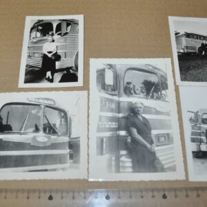 1940s Bus Photo Greyhound Lines Yellow Coach PDG 3701 Miami Lot