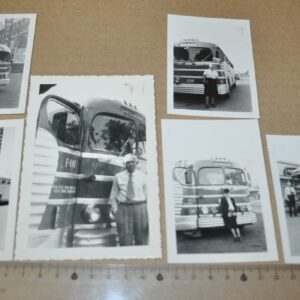 1940s Bus Photo Greyhound Lines Yellow Coach PDG 3701 Miami Lot