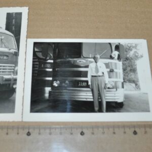1940s Bus Photo Greyhound Lines Yellow Coach ACF-Brill Sunshine Gray Line Lot