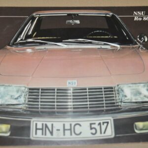 NSU RO 80 Brochure Prospekt DE