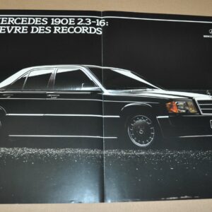 Mercedes Benz 190 E 2.3-16 W201 Brochure Prospekt Poster FR