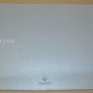 Renault Vel Satis Brochure Prospekt Prospectus