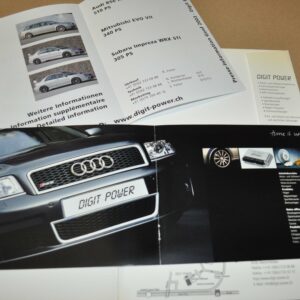 Digit Power Tuning Audi RS6 Folder Brochure Prospekt