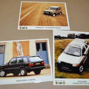 1998 Land Rover Range Defender Freelander Press Photo Lot no Brochure ENG