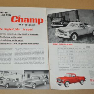 1960 Studebaker Champ Pickup Trucks Ad Print Fleet Washer Acme Ingersoll-Rand