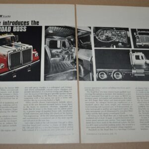 1973 White Road Boss Truck Ad Print Article Kelsey-Hayes