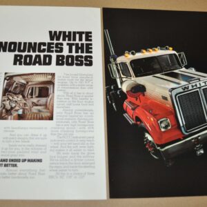 White Road Boss Truck Ad Print