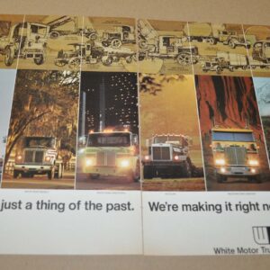 White Truck Ad Print Western Star Autocar Mactac Union 76
