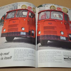1963 White Compact Truck Ad Print Schaefer