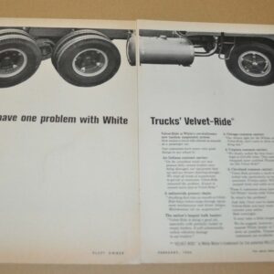1966 White Truck Ad Print Todco Doors
