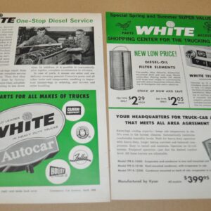 1962 White Autocar Truck Ad Shopping Center
