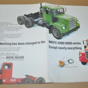 1966 White Truck Ad Print Bostrom Southco Drive Rivets
