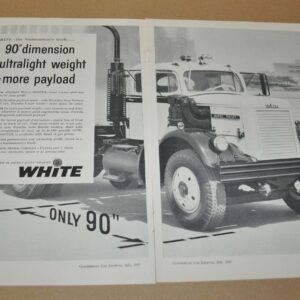 1959 White 9000 Truck Ad Print Berliet T-100