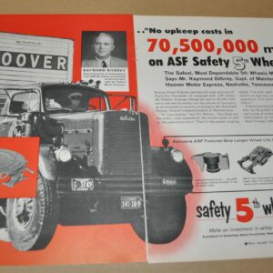 1964 White Truck Ad ASF Hoover Motor Express Eaton Axles TropicAire McGraw