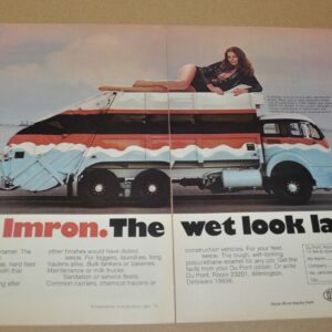 1973 White 3000 Truck Ad Print Du Pont Imron Garbage Allison Cummins