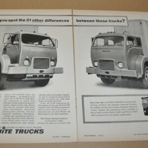 1962 White 3000 Truck Ad Print Tung-Sol Lamps Top Value Stamps