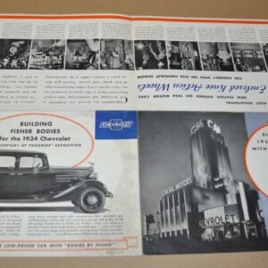 1934 Chevrolet Body Fisher Brochure Prospekt