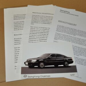 1997 SsangYong Chairman Press Factory Photo no Brochure Prospekt DE