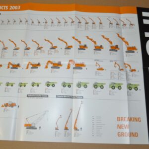 Hitachi 2003 Model Range Dump Truck Excavator Wheel Loader Brochure Prospekt