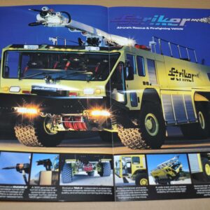 2001 Oshkosh Striker Airport Fire Engine Truck Brochure Prospekt