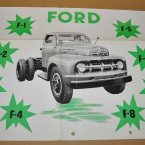 1951 Ford Truck Sales Camion Specification Brochure Prospekt Prospectus FR NL