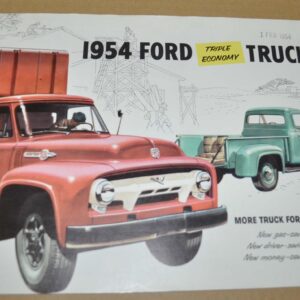 1954 Ford Truck Range Sales Camion Brochure Prospekt Prospectus