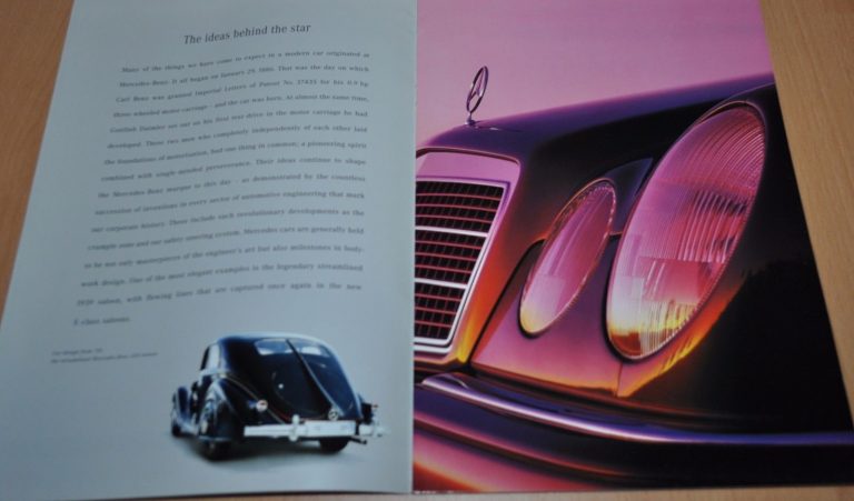 Mercedes-Benz E-Klasse Limousinen E 430 E55 AMG W210 Prospekt Brochure 05.2000